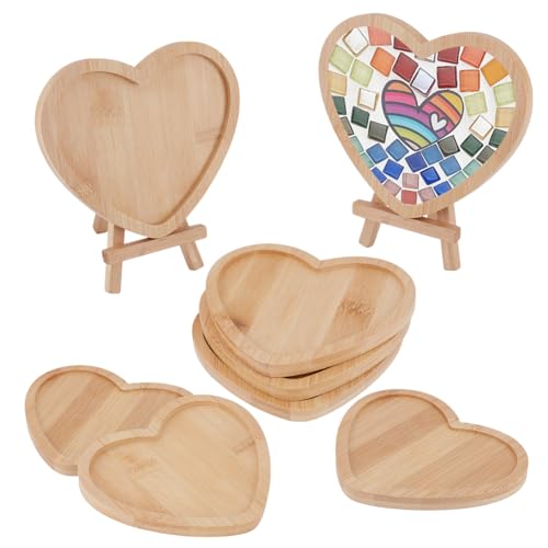 WEBEEDY 8 Stück Herzförmige Bambusuntersetzer Leere Untersetzer Basis Zum Befüllen DIY Mosaiktablett Handwerke DIY Teller Ornamente Tischplatten Mosaik Untersetzer Bastelarbeiten 13.5cm WEBEEDY 8 Stück Herzförmige Bambusuntersetzer Leere Untersetzer Basis Zum Befüllen DIY Mosaiktablett Handwerke DIY Teller Ornamente Tischplatten Mosaik Untersetzer Bastelarbeiten 13.5cm von WEBEEDY