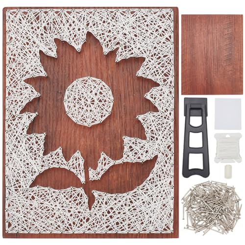 WEBEEDY DIY Sonnenblumen String Art Kit Für Anfänger Silhouette String Art Muster DIY Holzschild Bastelset Für Erwachsene Kunst Und Handwerk Set Für Handgefertigtes Einzigartiges Geschenk Wohnkultur WEBEEDY DIY Sonnenblumen String Art Kit Für Anfänger Silhouette String Art Muster DIY Holzschild Bastelset Für Erwachsene Kunst Und Handwerk Set Für Handgefertigtes Einzigartiges Geschenk Wohnkultur von WEBEEDY
