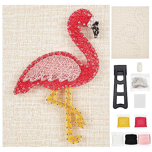 WEBEEDY DIY String Art Kit Basteln Für Anfänger Flamingo String Art Nagel String Art Kit DIY Bastelset Künstlerbedarf DIY Bastelprojekte Wickelzeichnung Paket Set WEBEEDY DIY String Art Kit Basteln Für Anfänger Flamingo String Art Nagel String Art Kit DIY Bastelset Künstlerbedarf DIY Bastelprojekte Wickelzeichnung Paket Set von WEBEEDY