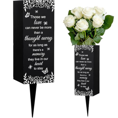 WEBEEDY Friedhofsvasen Für Gräber Grabvase mit Erdspieß Schmetterlingsblumen Metallgedenkvasen Friedhofsblumenhalter Zum Gedenken An Geschenke Für Geliebte Menschen Beerdigung 8x20cm WEBEEDY Friedhofsvasen Für Gräber Grabvase mit Erdspieß Schmetterlingsblumen Metallgedenkvasen Friedhofsblumenhalter Zum Gedenken An Geschenke Für Geliebte Menschen Beerdigung 8x20cm von WEBEEDY