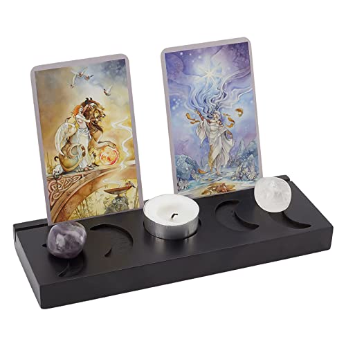 WEBEEDY Tarot kartenständer Aus Holz Hölzerne Mondphase Tarotkartenhalter Rectangle Kartenständer Altarständer Für Tarot Witchy Zimmer Dekor Wiccan Altar Weissagung Zubehör WEBEEDY Tarot kartenständer Aus Holz Hölzerne Mondphase Tarotkartenhalter Rectangle Kartenständer Altarständer Für Tarot Witchy Zimmer Dekor Wiccan Altar Weissagung Zubehör von WEBEEDY