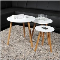 Le Quai Des Affaires - 3er-Set Couchtische venus / Weiß/ Le Quai Des Affaires - 3er-Set Couchtische venus / Weiß/ von WEBER INDUSTRIES
