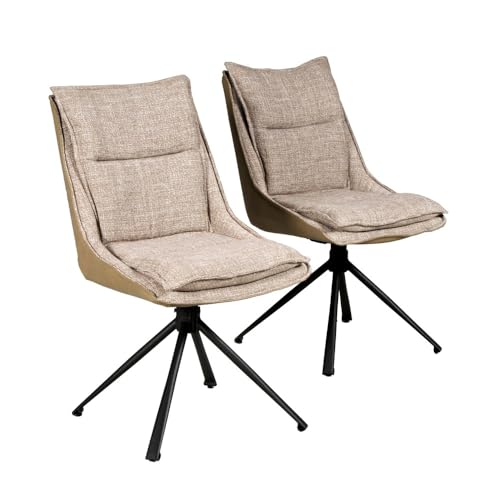 WEBER INDUSTRIES 2 Stück Drehstuhl Java/Beige von WEBER INDUSTRIES