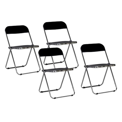 WEBER INDUSTRIES 4 Klappstühle für Esszimmer, EVA/Schwarz von WEBER INDUSTRIES