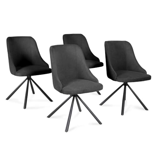 WEBER INDUSTRIES 4er Set Drehstuhl Horizontal / Dunkelgrau WEBER INDUSTRIES 4er Set Drehstuhl Horizontal / Dunkelgrau von WEBER INDUSTRIES