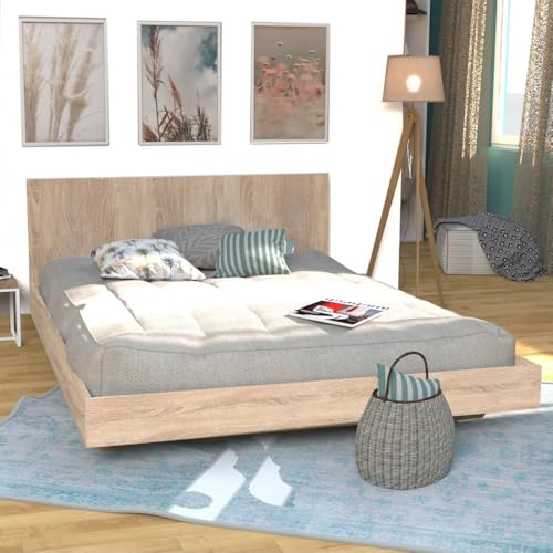 WEBER INDUSTRIES Bett Loft, 160 x 200 cm + 1 Lattenrost + Kopfteil, Eiche gebleicht WEBER INDUSTRIES Bett Loft, 160 x 200 cm + 1 Lattenrost + Kopfteil, Eiche gebleicht von WEBER INDUSTRIES