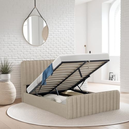WEBER INDUSTRIES Bett mit Bettkasten 140 x 190 cm Newa + 1 Lattenrost/Beige WEBER INDUSTRIES Bett mit Bettkasten 140 x 190 cm Newa + 1 Lattenrost/Beige von WEBER INDUSTRIES