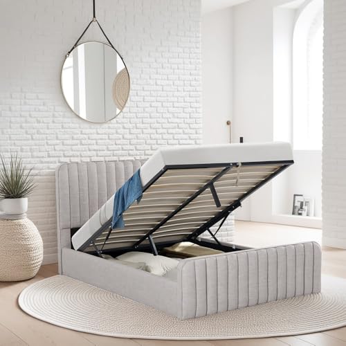 WEBER INDUSTRIES Bett mit Stauraum, 160 x 200 cm Neva + 1 Lattenrost/Hellgrau WEBER INDUSTRIES Bett mit Stauraum, 160 x 200 cm Neva + 1 Lattenrost/Hellgrau von WEBER INDUSTRIES