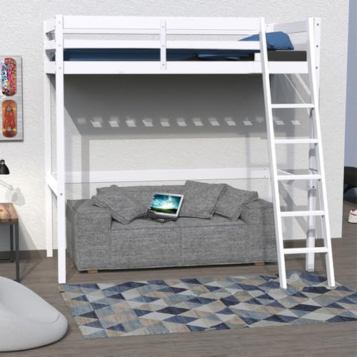 WEBER INDUSTRIES Hochbett Studio, 90 x 200 cm + 1 Lattenrost/Weiß WEBER INDUSTRIES Hochbett Studio, 90 x 200 cm + 1 Lattenrost/Weiß von WEBER INDUSTRIES