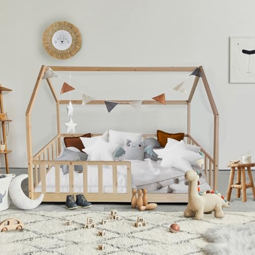 WEBER INDUSTRIES Hüttenbett Kiwi 90 x 190 cm mit Lattenrost und Matratze/Natur WEBER INDUSTRIES Hüttenbett Kiwi 90 x 190 cm mit Lattenrost und Matratze/Natur von WEBER INDUSTRIES