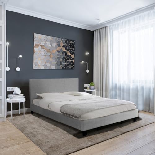 WEBER INDUSTRIES Set Matratze + Bett, 140 x 190 cm, Dublin/Hellgrau WEBER INDUSTRIES Set Matratze + Bett, 140 x 190 cm, Dublin/Hellgrau von WEBER INDUSTRIES