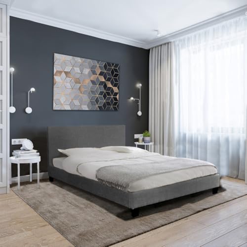 WEBER INDUSTRIES Set aus Matratze und Bett, 140 x 190 cm, Dublin/Dunkelgrau WEBER INDUSTRIES Set aus Matratze und Bett, 140 x 190 cm, Dublin/Dunkelgrau von WEBER INDUSTRIES
