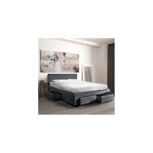 Weber Industries Bett Lugano 160 x 200 dunkelgrau, Queen Size Weber Industries Bett Lugano 160 x 200 dunkelgrau, Queen Size von WEBER INDUSTRIES