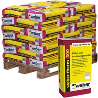 Weber Saint Gobain - 35x weber.therm 300 Klebe- und Armierungsmörtel grau 30kg von WEBER SAINT GOBAIN