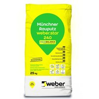 Weber.star 240 AquaBalance 3,0mm 25kg Münchner - farbig von WEBER SAINT GOBAIN