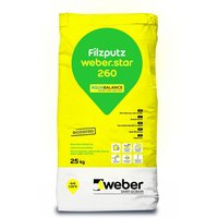 Weber Saint Gobain - weber.star 260 AquaBalance 0,5 mm 0010 Filzputz 25kg - farbig von WEBER SAINT GOBAIN
