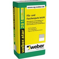 Weber Saint Gobain - weber.star 261 AquaBalance 0020 Filz- und Faschenputz leicht 0,5mm 25kg - farbig von WEBER SAINT GOBAIN