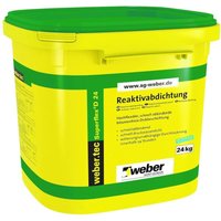 Weber Saint Gobain - weber.tec Superflex D24 Bitumen Dickbeschichtung Deitermann Reaktivabdichtung, 6 Kg von WEBER SAINT GOBAIN
