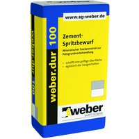 weber.dur 100 Zement-Spritzbewurf 3mm naturgrau 30kg von WEBER SAINT GOBAIN