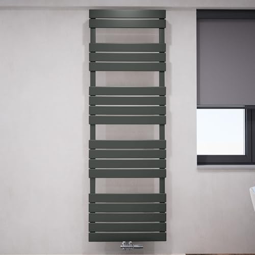 WEBER Badheizkörper Mittelanschluss Design Handtuchheizkörper Handtuchwärmer NEU in ver. Größen (600x1200mm Anthrazit, Anthrazit) von WEBER einfach schöner heizen…