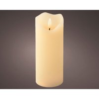 17 cm hohe LED-Wellenkerze aus stabilem Wachs, oben ø 7 cm von WEBMARKETPOINT