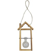 Webmarketpoint - Blumenständer aus Holz mit Glas 1 Platz cm17x6,5h30 von WEBMARKETPOINT