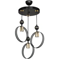 Esin-Pendelleuchte mit drei MDL4423-Kreisfassungen von WEBMARKETPOINT