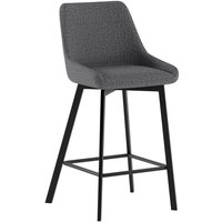 Fox - Dunkelgrauer Stoffhocker - 2er-Set von WEBMARKETPOINT