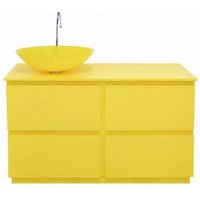 Iperbriko - Gelber Gänseblümchen-Badezimmerschrank von IPERBRIKO