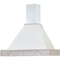 Ginevra weiße rustikale Dunstabzugshaube mit aschefarbenem eingelegtem Holzrahmen 60 cm Ginevra weiße rustikale Dunstabzugshaube mit aschefarbenem eingelegtem Holzrahmen 60 cm von WEBMARKETPOINT