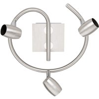 Deckenstrahler michael Rondell 3-flammig schwenkbar Silber matt ø 25,5cm von Trio