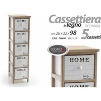 Home Schmale Deko-Kommode 5 Schubladen, Lieferung montiert Home Schmale Deko-Kommode 5 Schubladen, Lieferung montiert von WEBMARKETPOINT