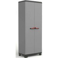 Iperbriko - Keter Hochschrank 3 Fachböden 68x39x173H Stilo grau von IPERBRIKO