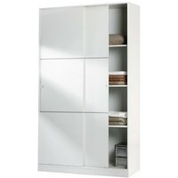 Kleiderschrank mit 2 Schiebetüren Cm 120 x 50 x 200 Weiß Kit von IPERBRIKO