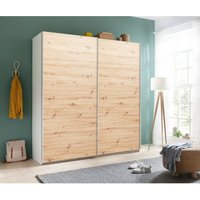 Kleiderschrank mit 2 Schiebetüren in Eiche/Weiß von WEBMARKETPOINT