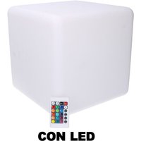 Webmarketpoint - LED-Lampe aus wiederaufladbarem mehrfarbigem Kunststoff cm30x30xh30 von WEBMARKETPOINT