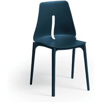Länglicher Stuhl aus erdölfarbenem Polypropylen von IPERBRIKO