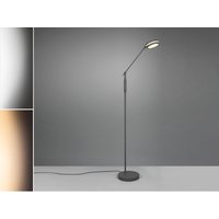 Trio Leuchten - Dimmbare led Stehleuchte franklin schwenkbar, Höhe 133cm, Anthrazit von Trio Leuchten