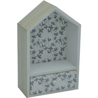 Lucia Casetta Holzregal mit Schublade cm18x8h28,5 von WEBMARKETPOINT