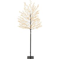 Lumineo LED Baum mit Timer schwarz weiß 150 cm warmweiß Lumineo LED Baum mit Timer schwarz weiß 150 cm warmweiß von WEBMARKETPOINT