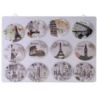 Metallmagnetset 12-teilig Ass City mit Display cmø7,3 von WEBMARKETPOINT