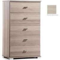 Mittelgroße Kommode mit 5 weißen Schubladen Mittelgroße Kommode mit 5 weißen Schubladen von WEBMARKETPOINT