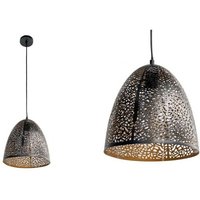 Moderner urbaner industrieller Metall-Kronleuchter 25 x 108 cm schwarz von WEBMARKETPOINT