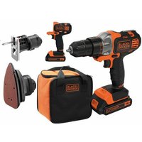 Black&decker - Mehrnutzungsbatteriebohrer mit einem Laderschleifer und weicher Beutel für Multi -nod -Transport MT218S1A Black und Decker von Black & Decker