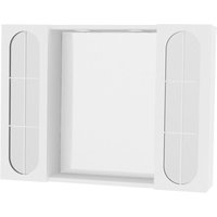 Oltea' Doppelter hängender Badezimmerspiegel Art. 940 Led - Weiß lackiert von IPERBRIKO