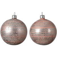 Pallina di Natale Lina di Natale D8 Strisce Rosa Assortite von WEBMARKETPOINT