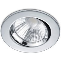 Trio - led Einbaustrahler pamir dimmbar rund Ø8,5cm schwenkbar Chrom glänzend von Trio