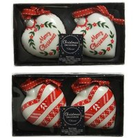 Pendaglio Vetro Cuore Assortite M.Xmas 10x10x10 cm von WEBMARKETPOINT
