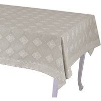 Rechteckige Tischdecke aus beigem Venedig-Brokat cm140x180 von IPERBRIKO