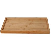 Webmarketpoint - Rechteckiges Tablett aus natürlicher Bambusfaser 40x25x2,5 cm von WEBMARKETPOINT